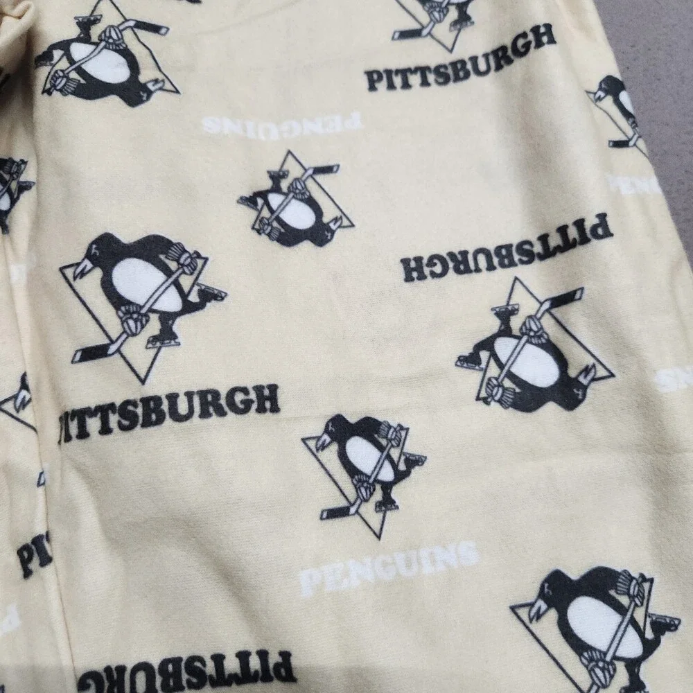 Nhl Pittsburgh Penguins Youth Sleep Pants S 8 Flame Resistant Poly Beige 141